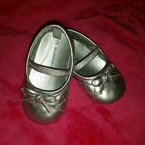 Silver Baby Crib Shoes